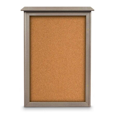 United Visual Products Indoor Enclosed Combo Board, 72"x36", White Frame/Green & Ultramarine UVCB7236W-GREEN-ULTMAR
